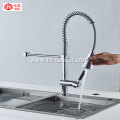 Chrome pull-out sprayer kitchen flexible sink kitchen faucet